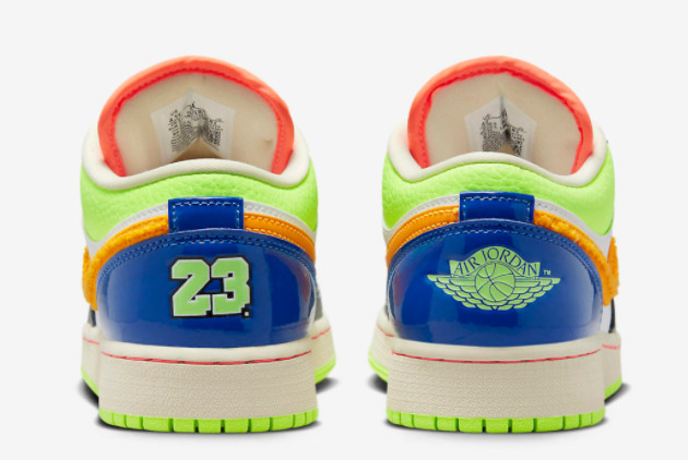 Air Jordan 1 Low 'Hoops' White/Coconut Milk-Shadow Green-Laser Orange - Stylish and Vibrant Sneakers Air Jordan 1 Low 'Hoops' White/Coconut Milk-Shadow Green-Laser Orange - Stylish and Vibrant Sneakers