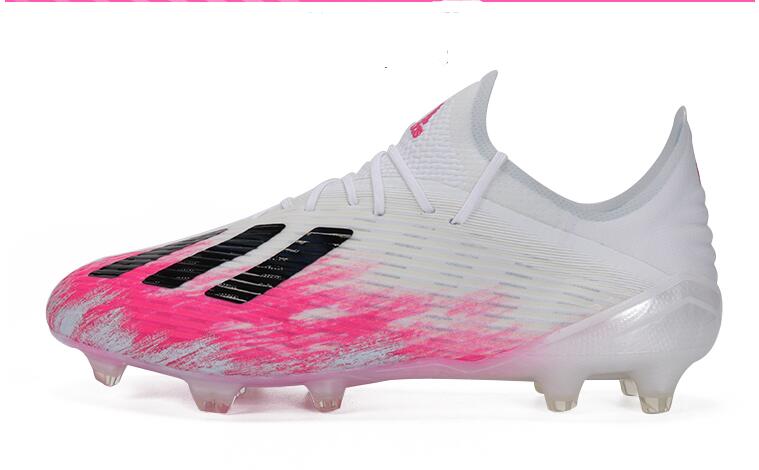Adidas X 19.1 FG - White Shock Pink Soccer Cleats | EG7125 Adidas X 19.1 FG - White Shock Pink Soccer Cleats | EG7125