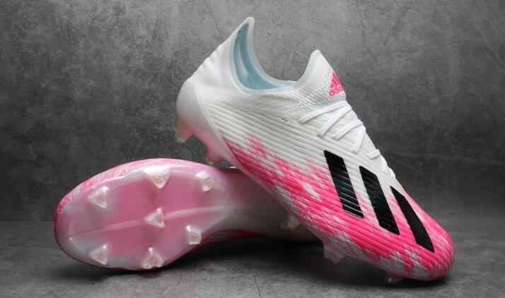 Adidas X 19.1 FG - White Shock Pink Soccer Cleats | EG7125 Adidas X 19.1 FG - White Shock Pink Soccer Cleats | EG7125