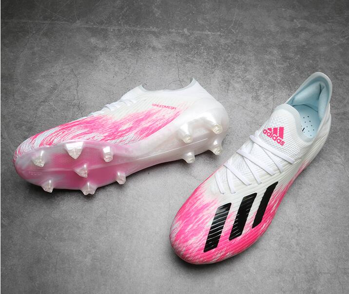 Adidas X 19.1 FG - White Shock Pink Soccer Cleats | EG7125 Adidas X 19.1 FG - White Shock Pink Soccer Cleats | EG7125