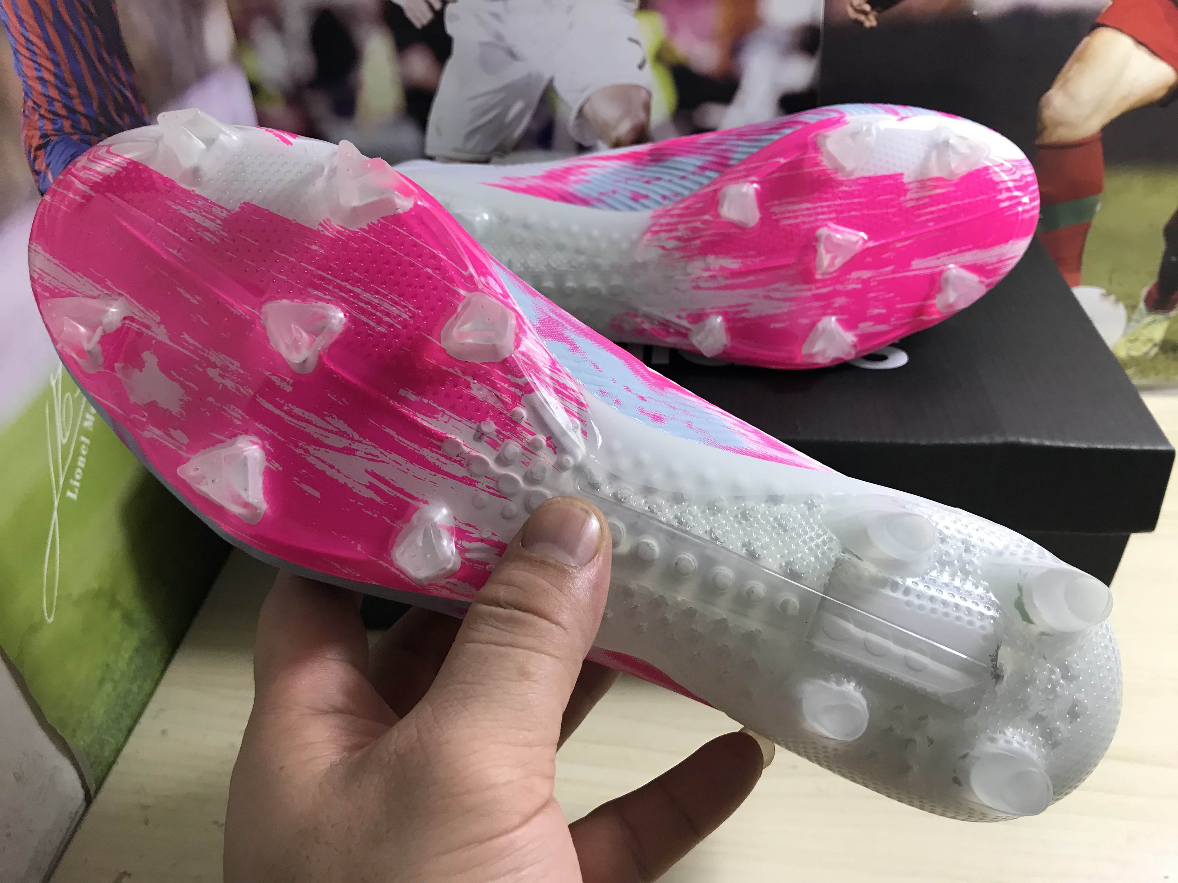 Adidas X 19.1 FG - White Shock Pink Soccer Cleats | EG7125 Adidas X 19.1 FG - White Shock Pink Soccer Cleats | EG7125