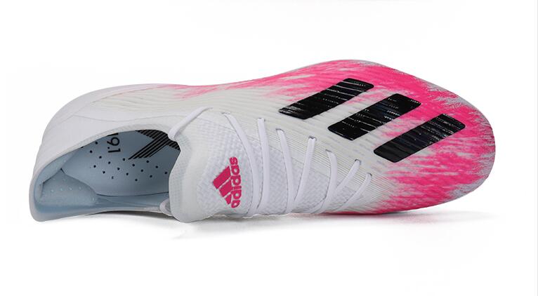 Adidas X 19.1 FG - White Shock Pink Soccer Cleats | EG7125 Adidas X 19.1 FG - White Shock Pink Soccer Cleats | EG7125