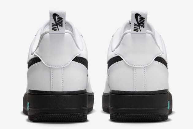 Nike Air Force 1 Low White Black Teal DR0155-100 - Classic Style with a Pop of Teal Nike Air Force 1 Low White Black Teal DR0155-100 - Classic Style with a Pop of Teal