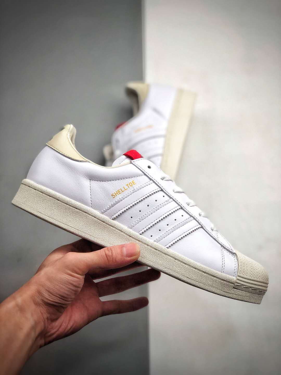 Adidas 424 x Superstar Shell Toe White Scarlet FW7624 - Stylish and Iconic Footwear Adidas 424 x Superstar Shell Toe White Scarlet FW7624 - Stylish and Iconic Footwear