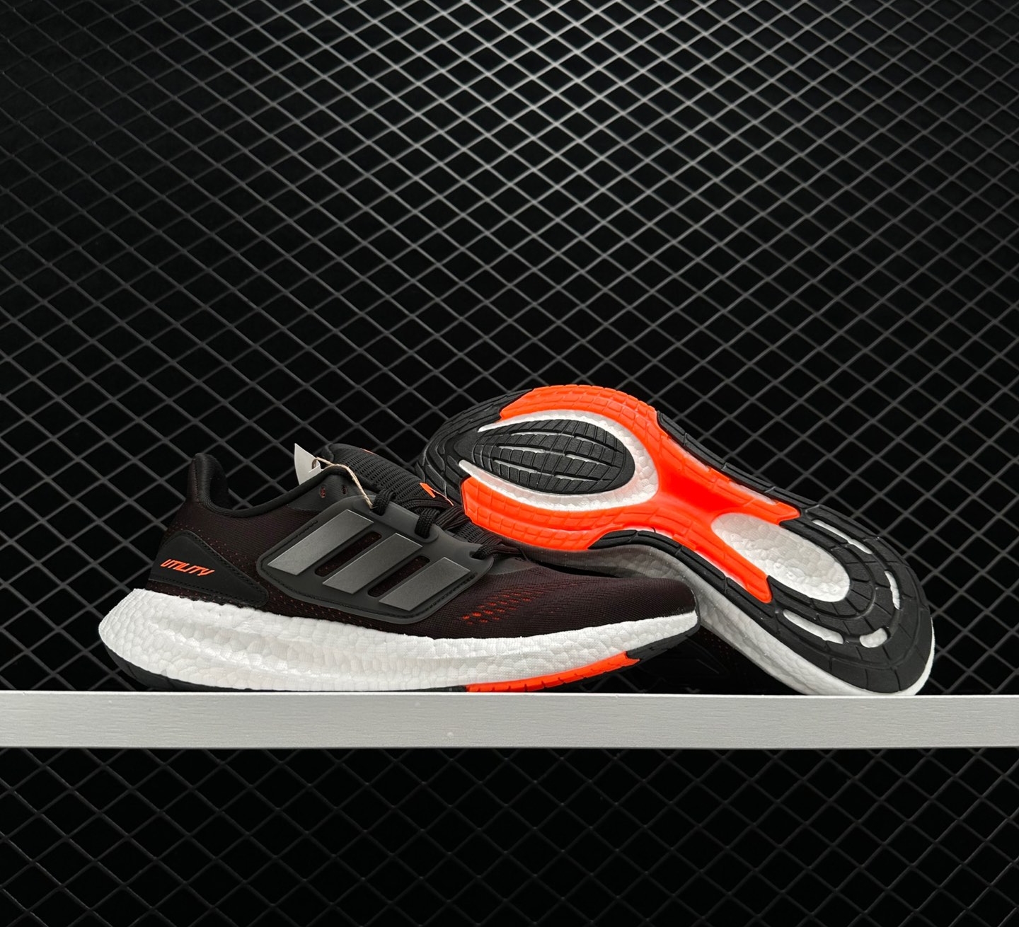 Adidas PureBoost 22 'Black Semi Orange' HQ7211 - Premium Comfort & Style!