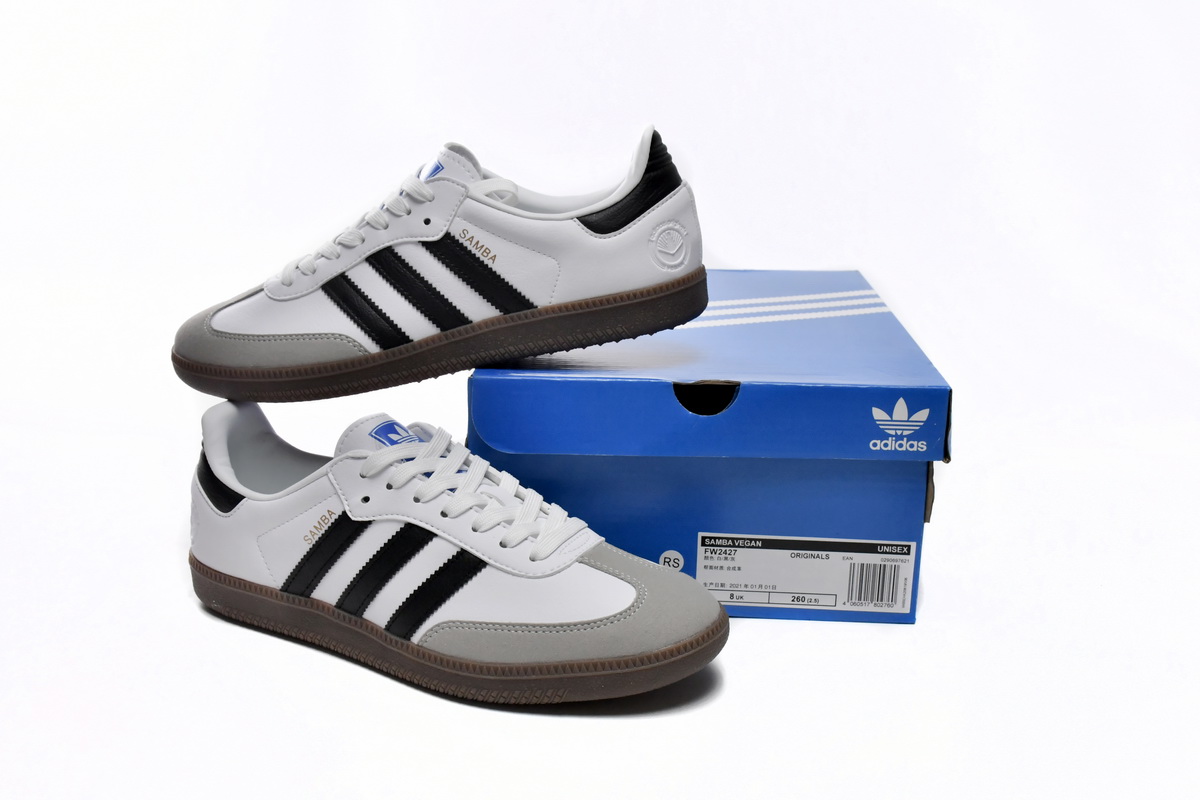 Adidas Originals Samba White Black Gray Unisex FW2427 - Sleek and Classic Footwear Adidas Originals Samba White Black Gray Unisex FW2427 - Sleek and Classic Footwear