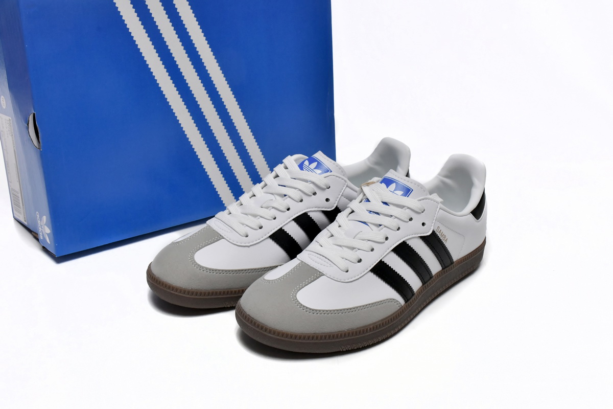 Adidas Originals Samba White Black Gray Unisex FW2427 - Sleek and Classic Footwear Adidas Originals Samba White Black Gray Unisex FW2427 - Sleek and Classic Footwear