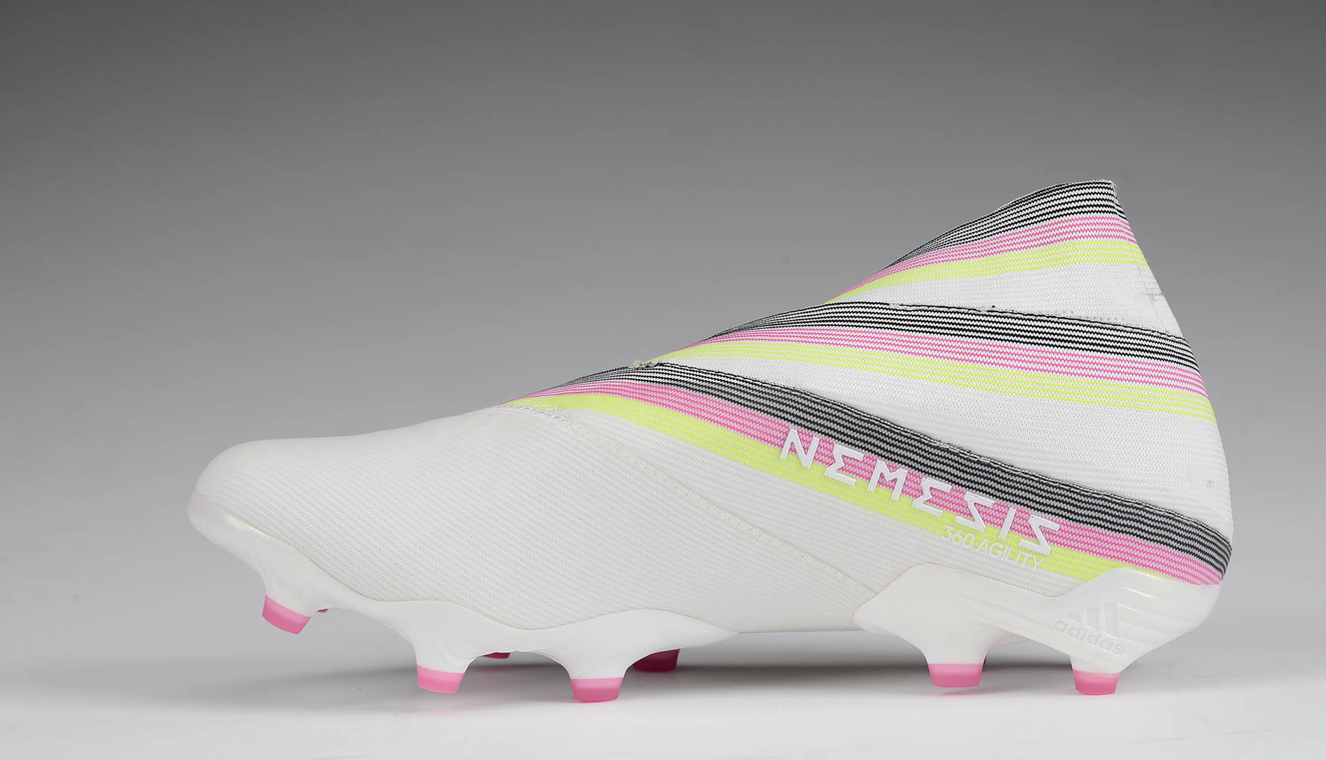 Adidas Nemeziz 19+ FG Limited Edition White Pink Solar Yellow - Shop Now! Adidas Nemeziz 19+ FG Limited Edition White Pink Solar Yellow - Shop Now!