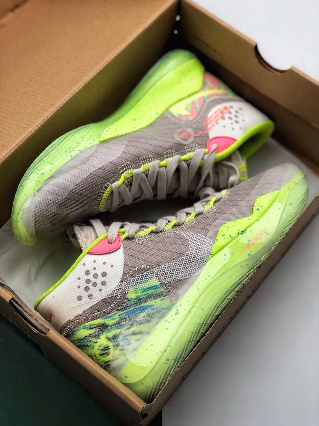 Nike ZOOM KD 12 EP 'Multi-Color Metallic Silver' AR4230-900 - Premium Basketball Sneakers for Performance and Style