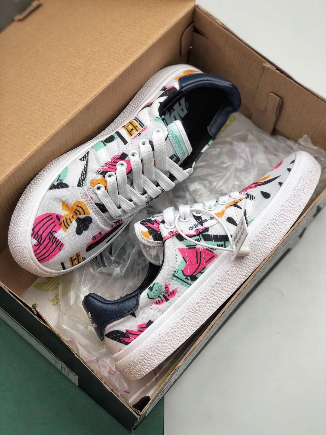 Adidas Originals 3MC White Multicolor DB3607 - Trendy Sneakers