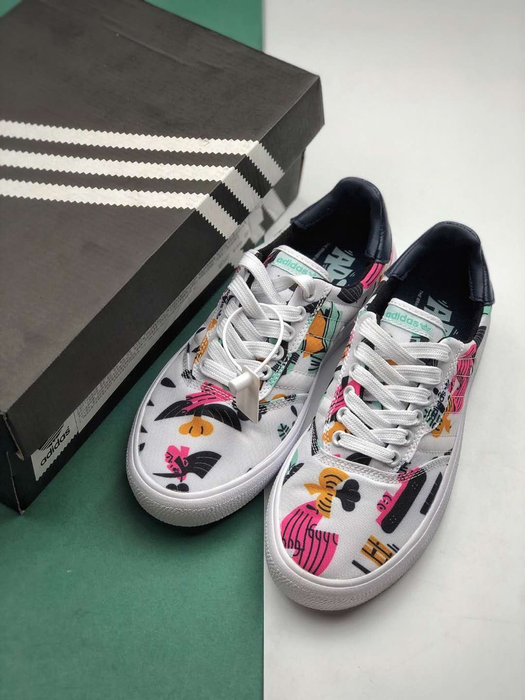 Adidas Originals 3MC White Multicolor DB3607 - Trendy Sneakers