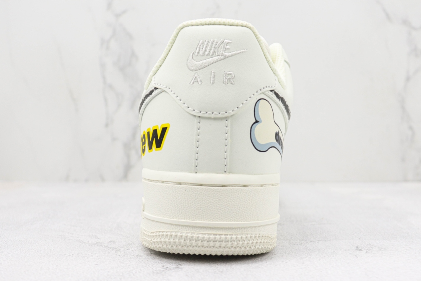 Nike Air Force 1 07 Low Drew Beige Black Yellow CW2288-663 - Shop Now!