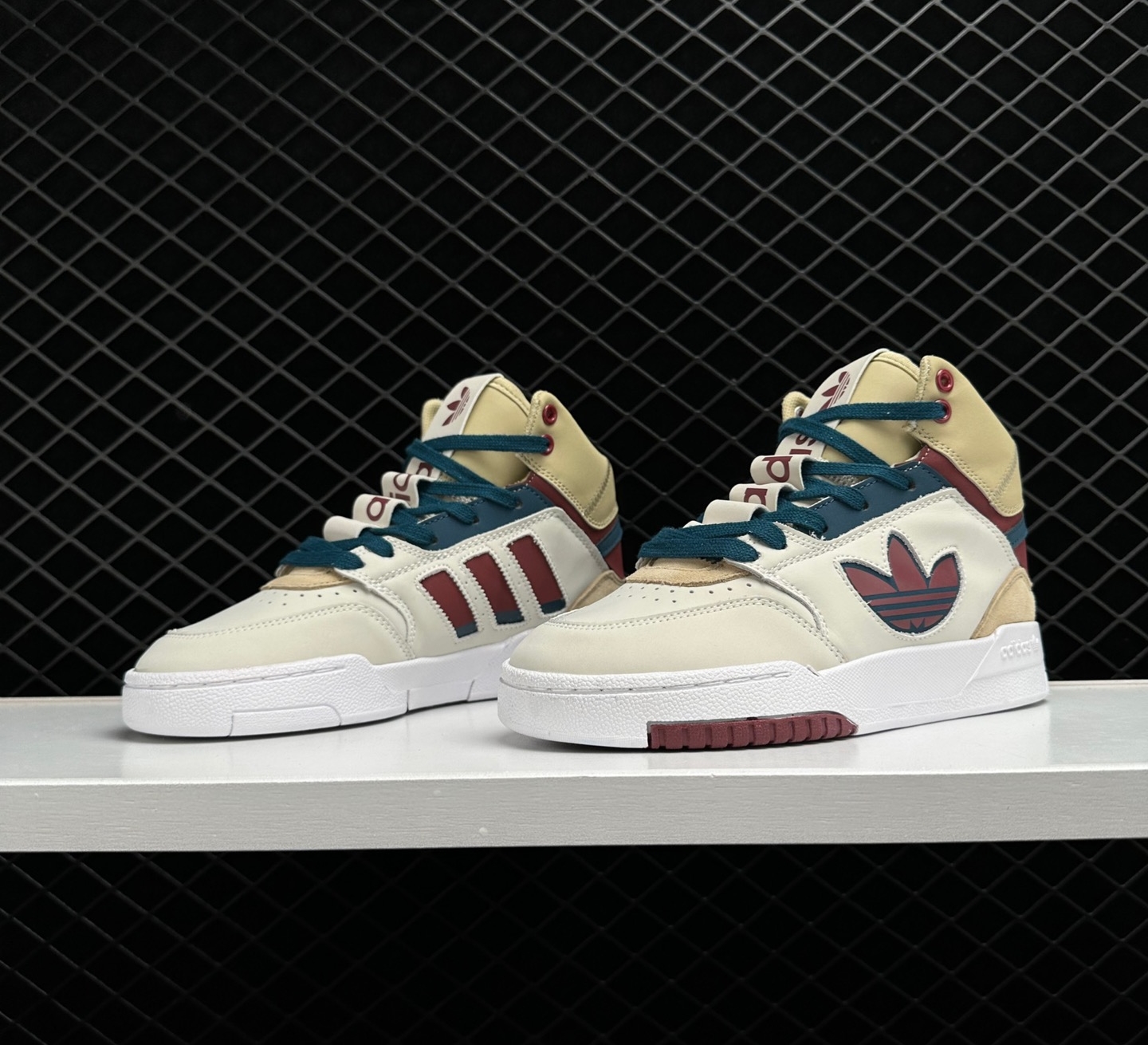 Adidas Drop Step XL Cream Teal Red GV9326 - Stylish Athletic Sneakers Adidas Drop Step XL Cream Teal Red GV9326 - Stylish Athletic Sneakers