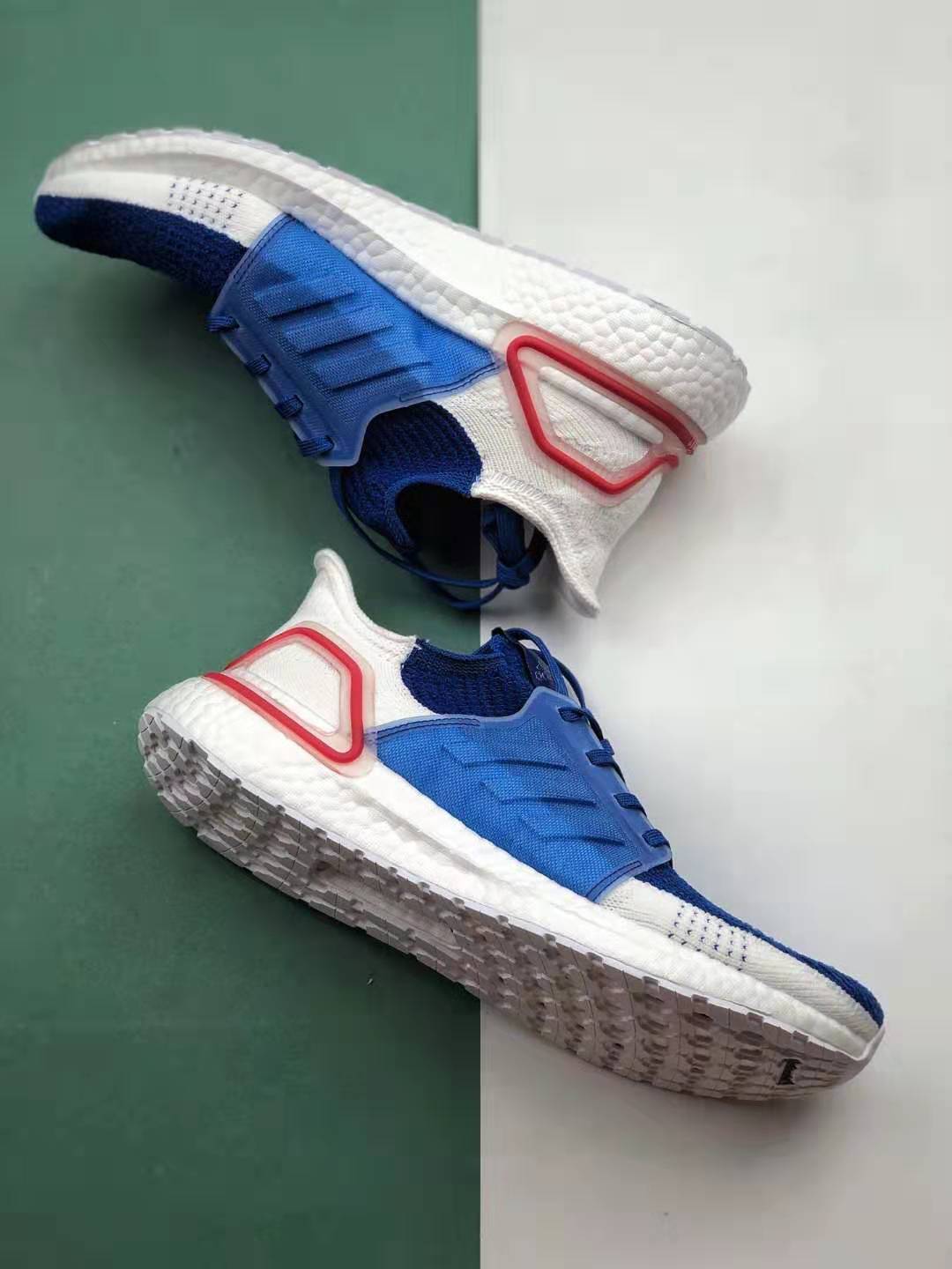 Adidas UltraBoost 19 'White Blue' EF1340 - Stylish and Comfortable Footwear Adidas UltraBoost 19 'White Blue' EF1340 - Stylish and Comfortable Footwear