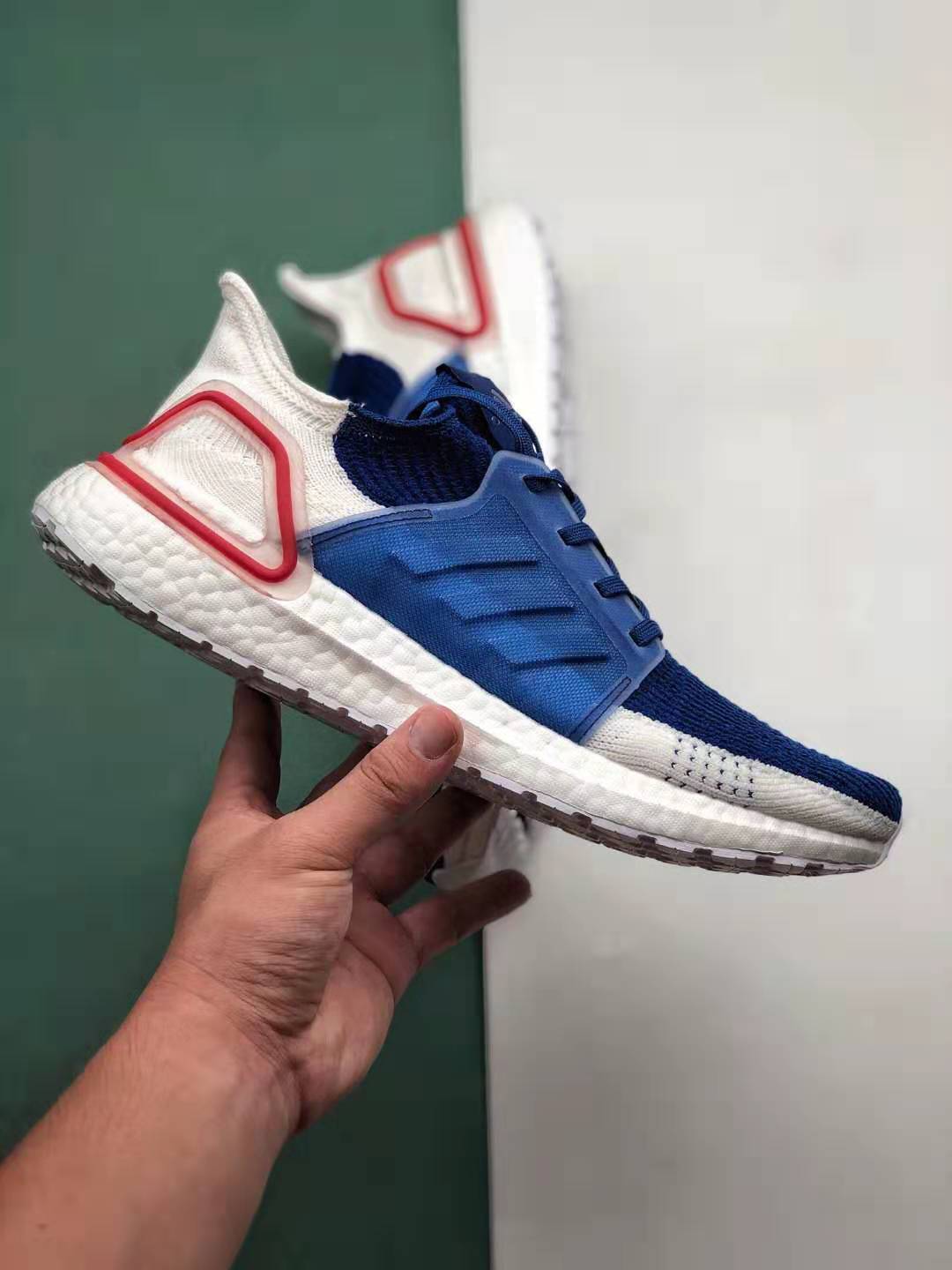 Adidas UltraBoost 19 'White Blue' EF1340 - Stylish and Comfortable Footwear Adidas UltraBoost 19 'White Blue' EF1340 - Stylish and Comfortable Footwear
