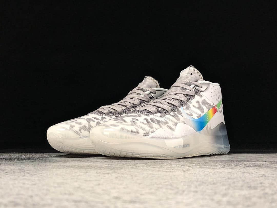 Nike Zoom KD 12 EP White Multi Color - AR4230-106 | Premium Basketball Shoes
