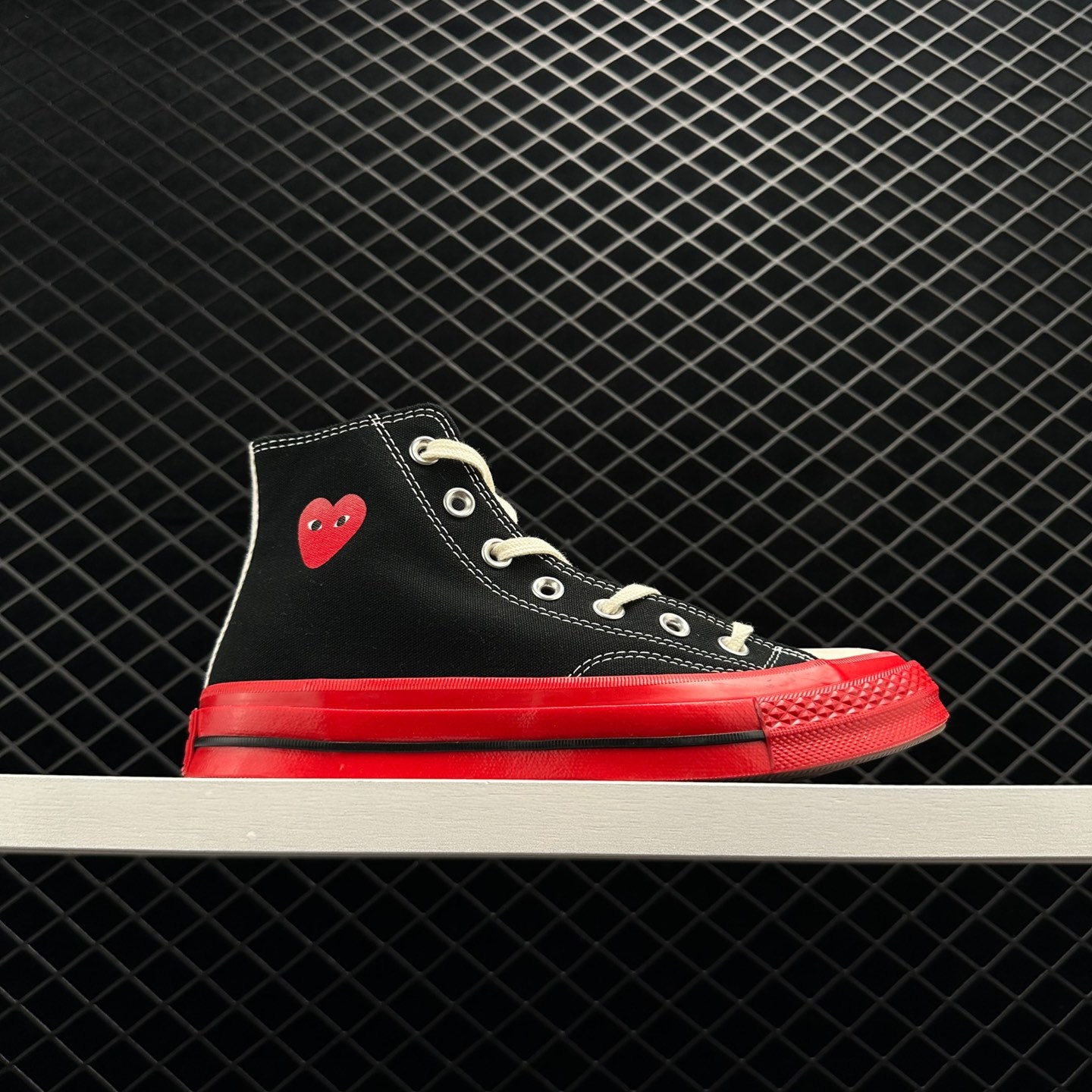 Converse Comme des Play x Chuck 70 High 'Black Red' A01793C - Stylish Collaboration Sneakers