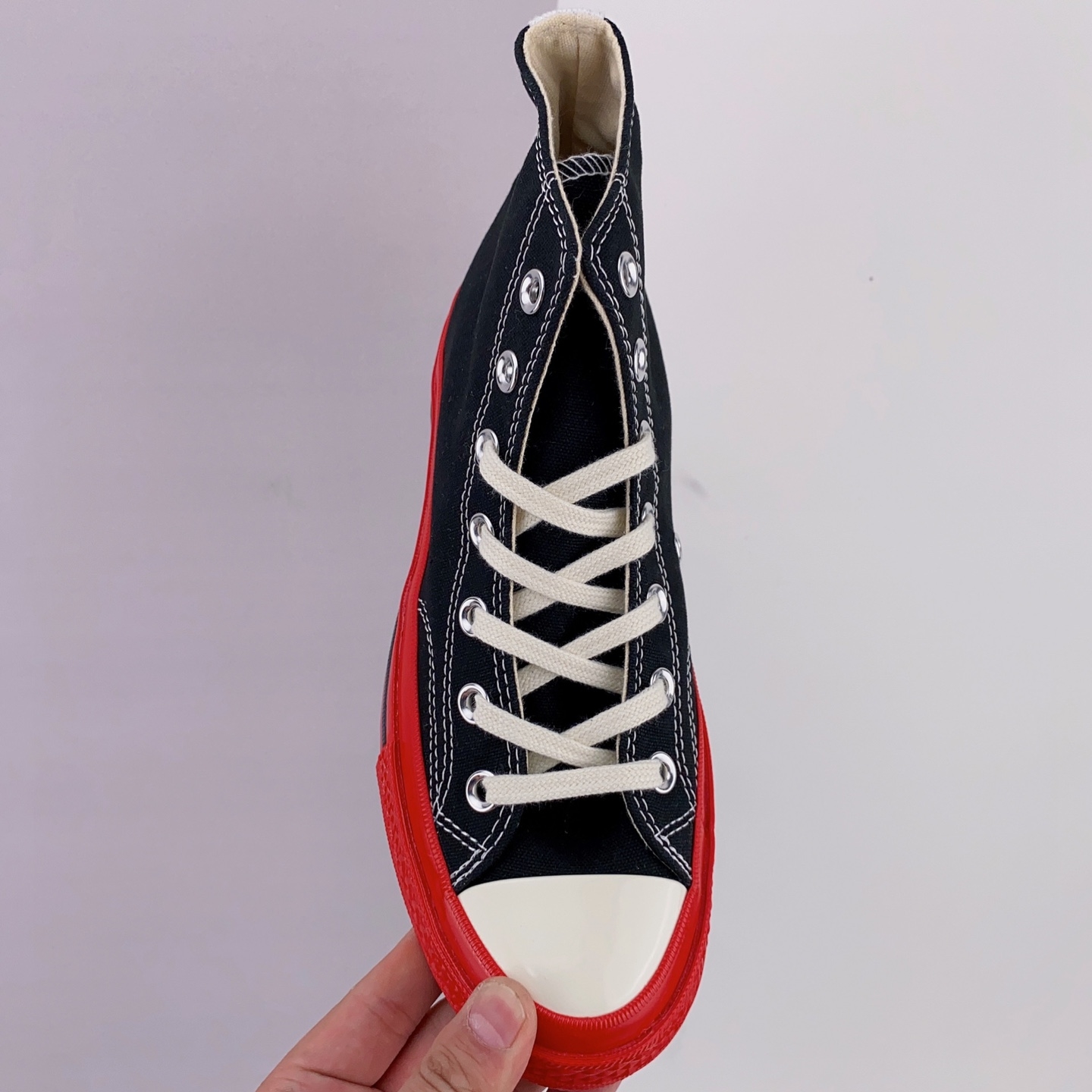 Converse Comme des Play x Chuck 70 High 'Black Red' A01793C - Stylish Collaboration Sneakers Converse Comme des Play x Chuck 70 High 'Black Red' A01793C - Stylish Collaboration Sneakers