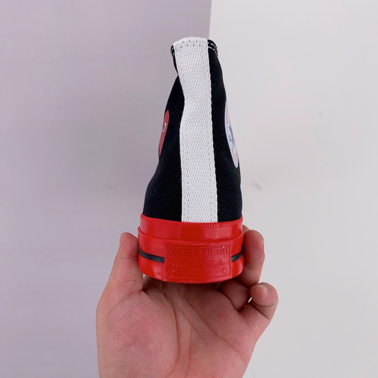 Converse Comme des Play x Chuck 70 High 'Black Red' A01793C - Stylish Collaboration Sneakers Converse Comme des Play x Chuck 70 High 'Black Red' A01793C - Stylish Collaboration Sneakers