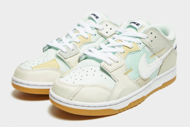 Nike Dunk Low Scrap 'Sea Glass' Sail/White-Sea Glass-Seafoam DB0500-100 - Stylish and Sustainable Footwear