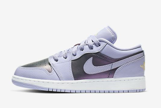 Air Jordan 1 Low GS 'Oxygen Purple' 554723-505: Stylish and Sleek Sneaker for Girls