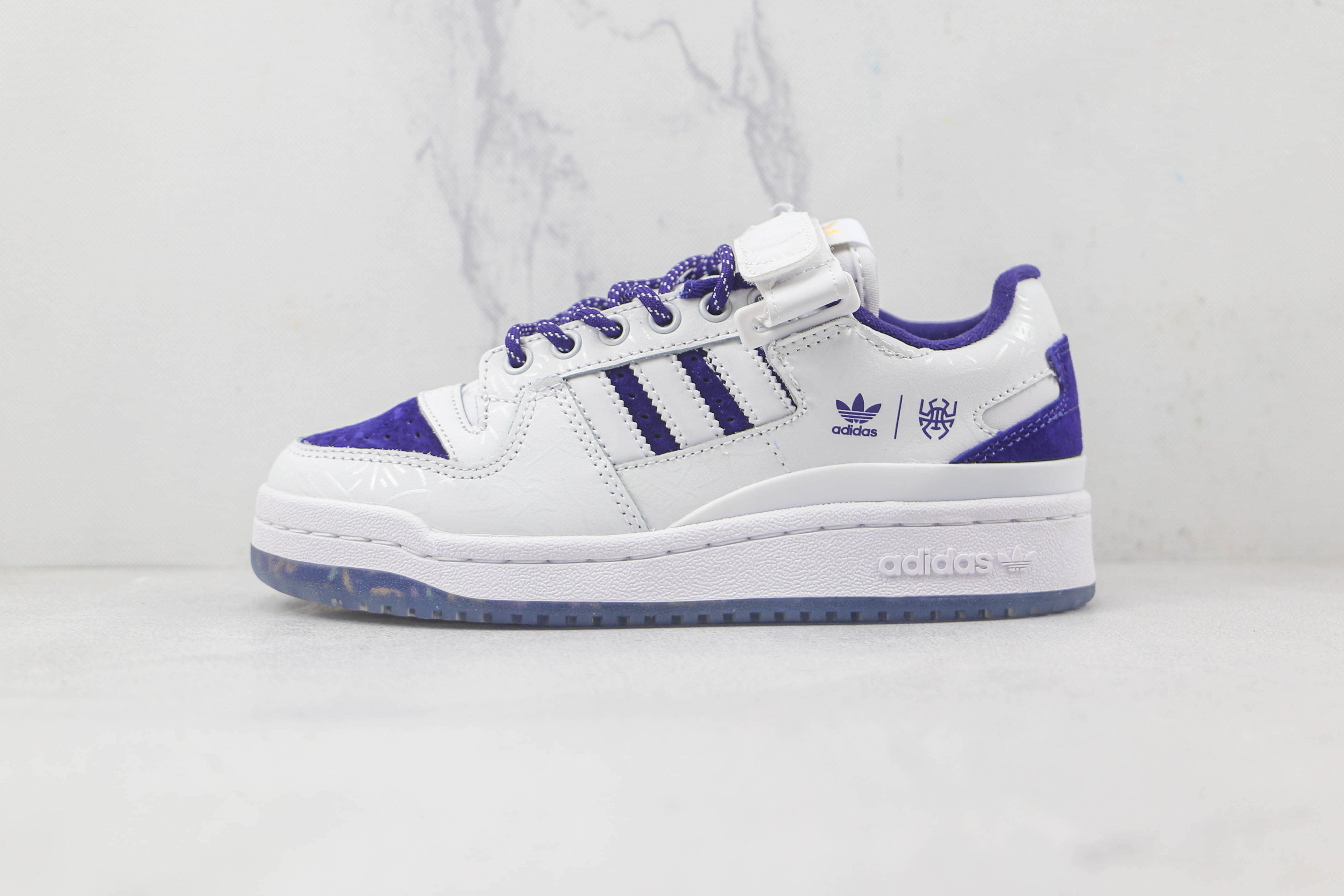 Adidas Donovan Mitchell x Forum Low 'Collegiate Purple' GY8287 - Stylish Sneakers for Basketball Fans