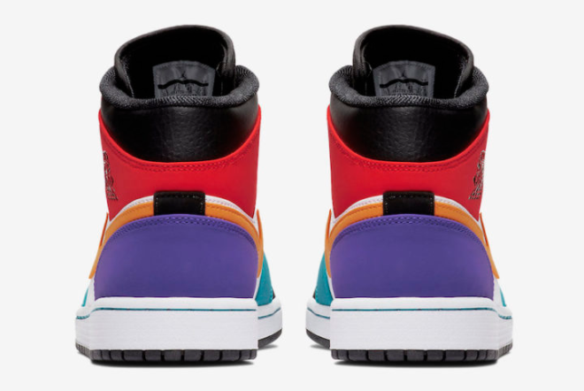 Get the Stylish Air Jordan 1 Mid Bred Multi-Color Sneakers - Limited Edition