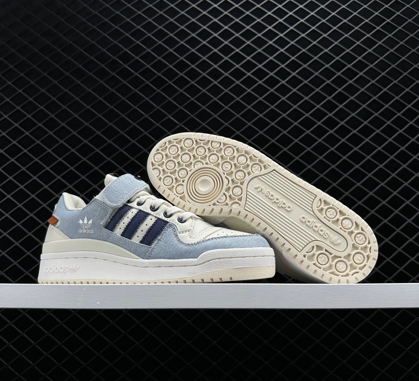 Adidas Originals Forum Low Cozy Skateboarding Shoes - Denim Blue HQ6334 Adidas Originals Forum Low Cozy Skateboarding Shoes - Denim Blue HQ6334