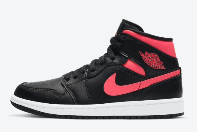 Air Jordan 1 Mid 'Siren Red' BQ6472-004 - Classic Sneaker with Vibrant Red Accents