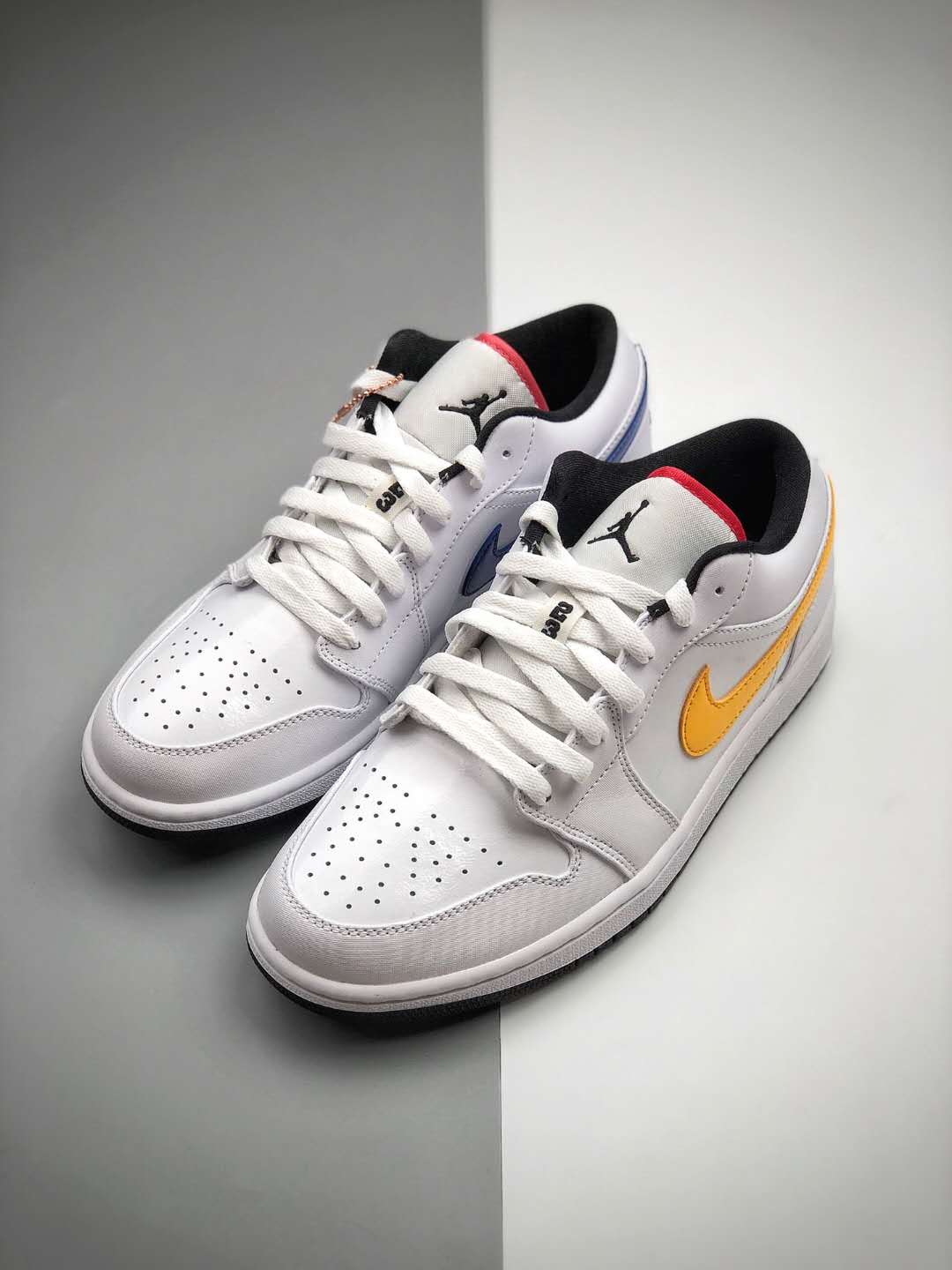 Air Jordan 1 Low 'Multi-Color Swoosh' CW7009-100 | Iconic Style and Vibrant Design