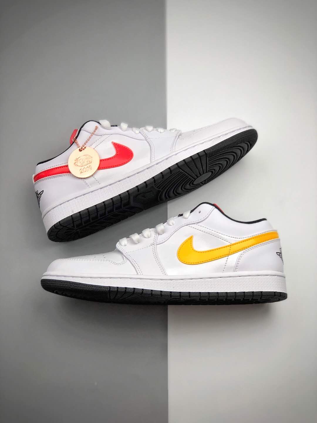Air Jordan 1 Low 'Multi-Color Swoosh' CW7009-100 | Iconic Style and Vibrant Design