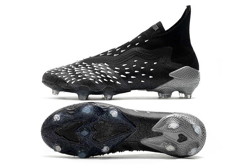 Adidas Predator Freak+ FG Demonskin - Black Grey FY1026 Adidas Predator Freak+ FG Demonskin - Black Grey FY1026