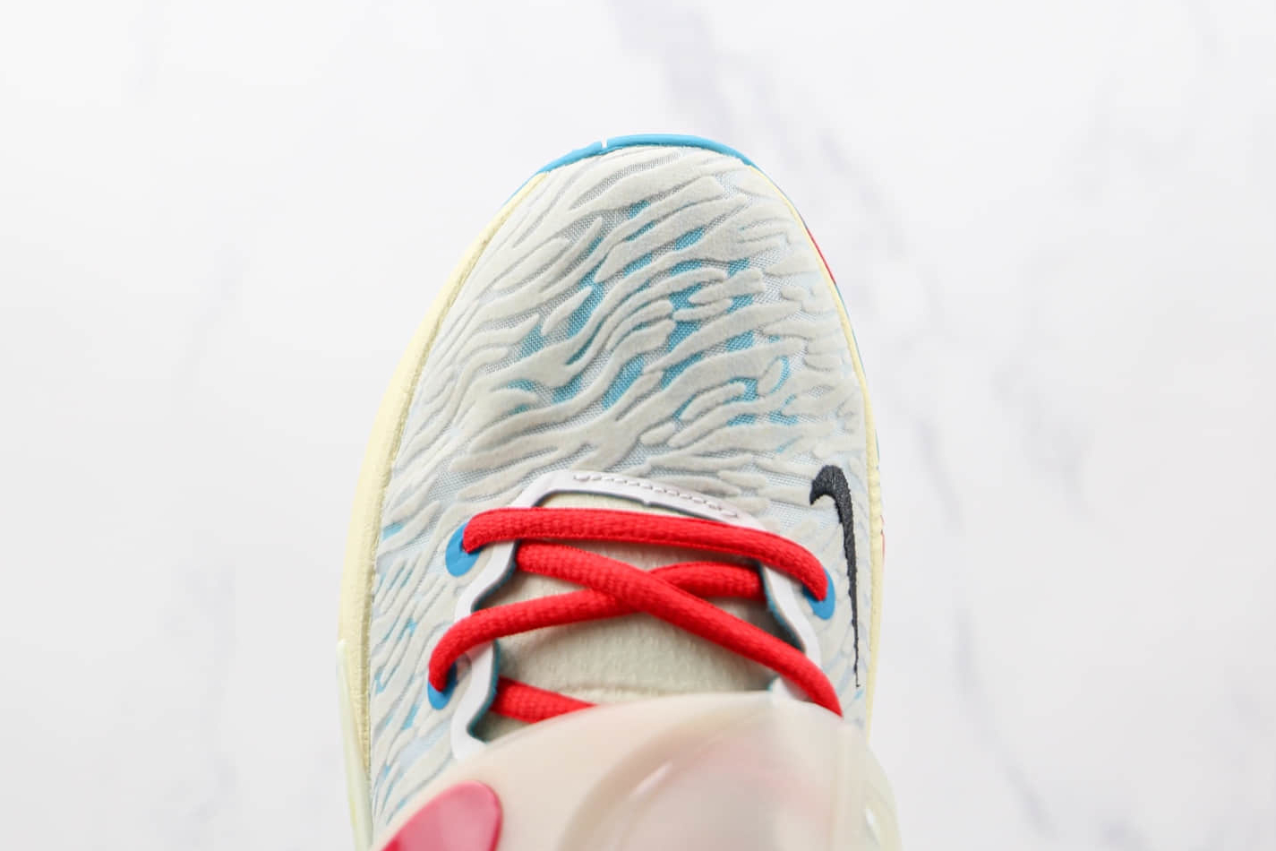 Nike KD 14 EP White Aqua Blue Multi-Color Basketball Shoes CZ0170-700