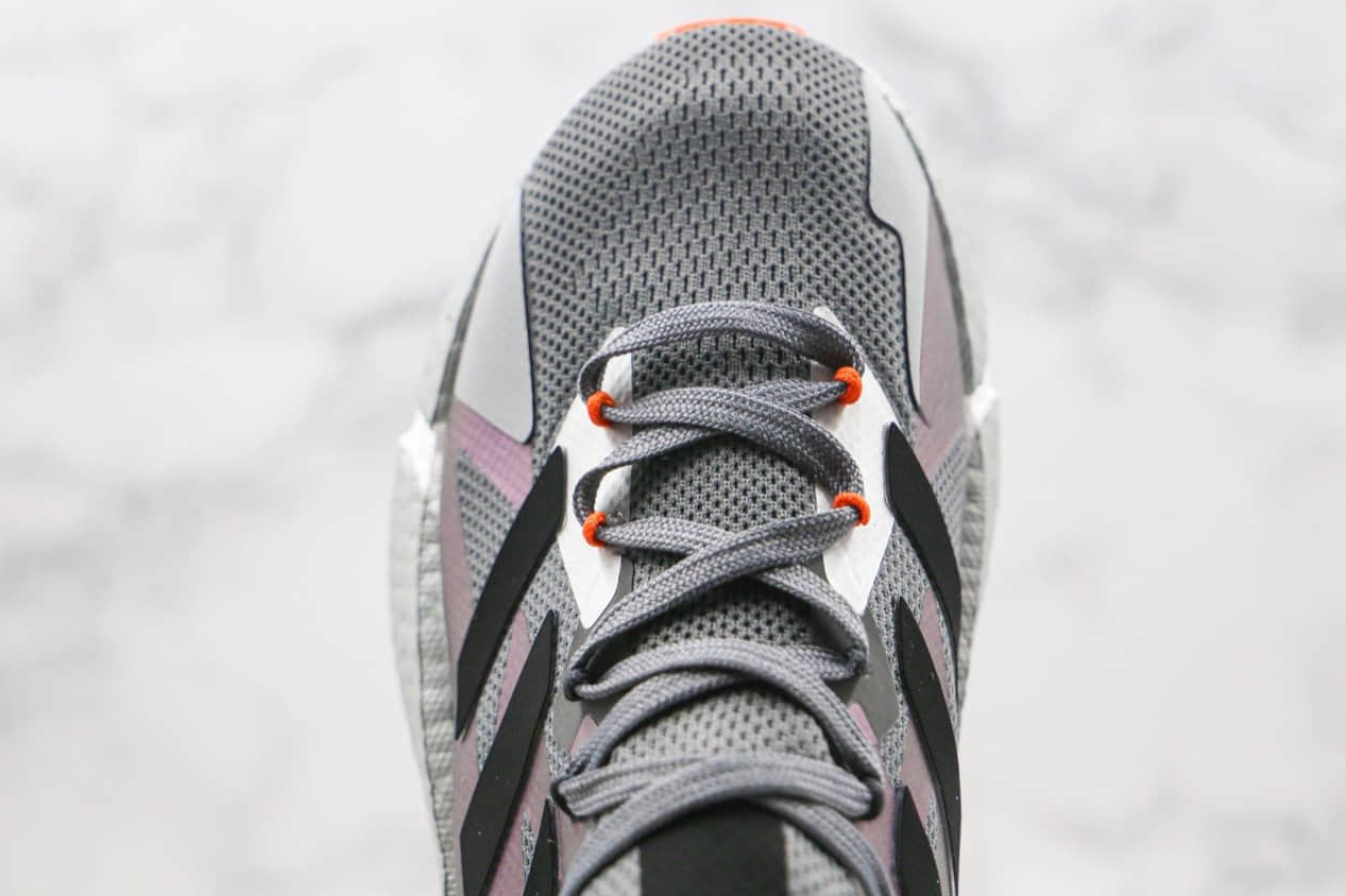 Adidas X9000l4 Colorblock Shock Absorption Sports Sneaker - Gray/White/Red