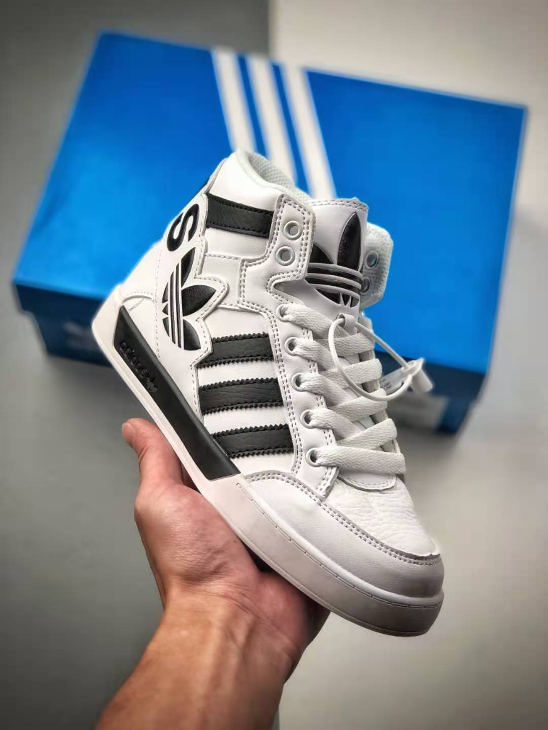 Adidas Hardcourt Hi Big Logo White CM8068 - Sleek and Stylish High Tops