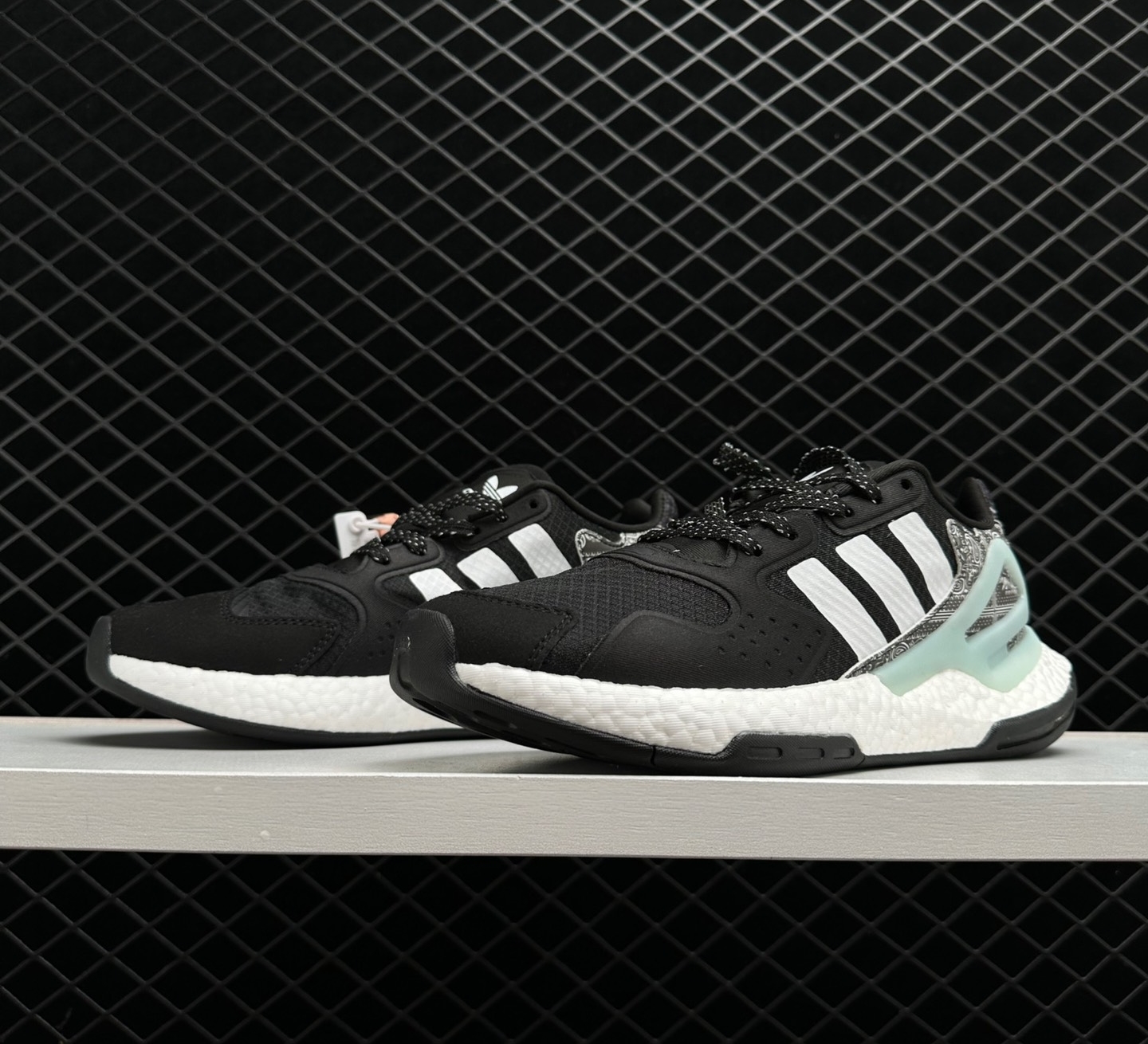 Adidas Day Jogger Black White Light Blue Shoes FV4538 - Stylish and Comfortable Footwear Adidas Day Jogger Black White Light Blue Shoes FV4538 - Stylish and Comfortable Footwear