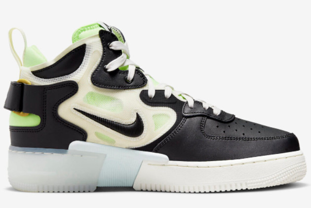 Nike Air Force 1 Mid React 'Black Neon' DQ1872-100 - Shop now for sleek style | Limited stock Nike Air Force 1 Mid React 'Black Neon' DQ1872-100 - Shop now for sleek style | Limited stock