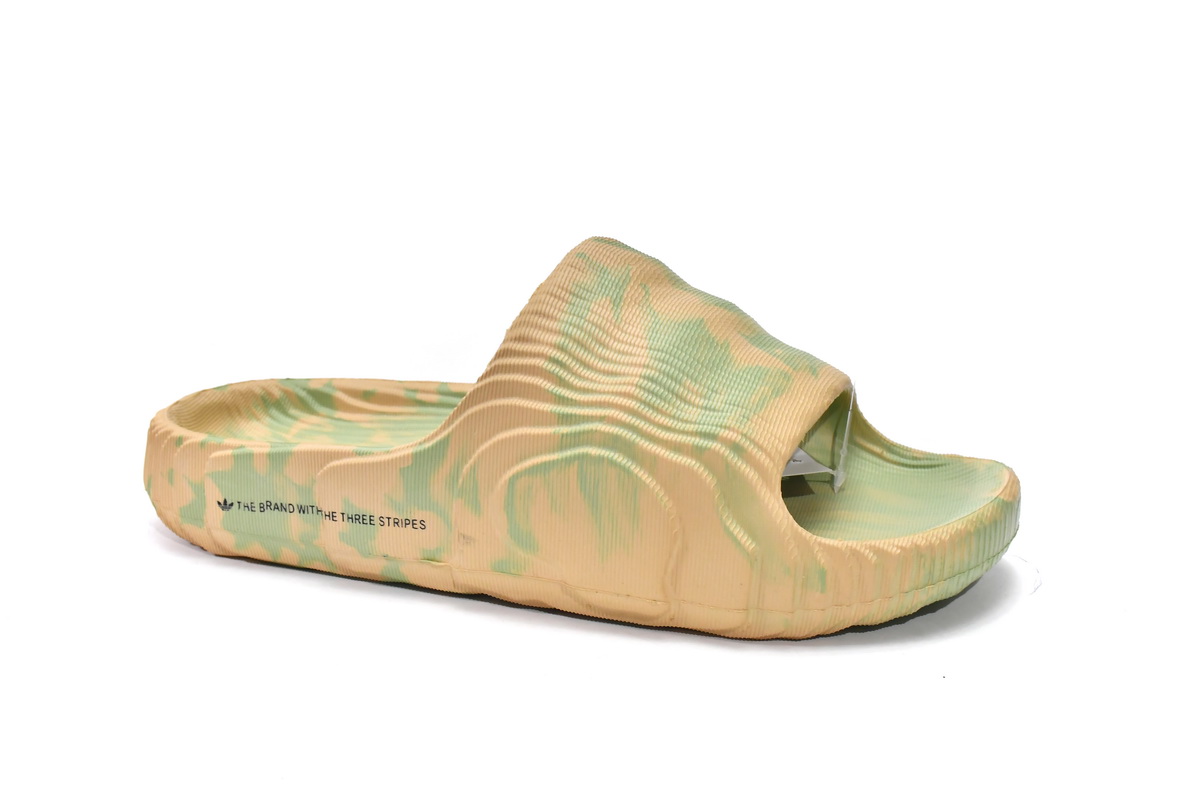 Adidas Adilette 22 Slides - Magic Lime Desert Sand GY1597 Adidas Adilette 22 Slides - Magic Lime Desert Sand GY1597