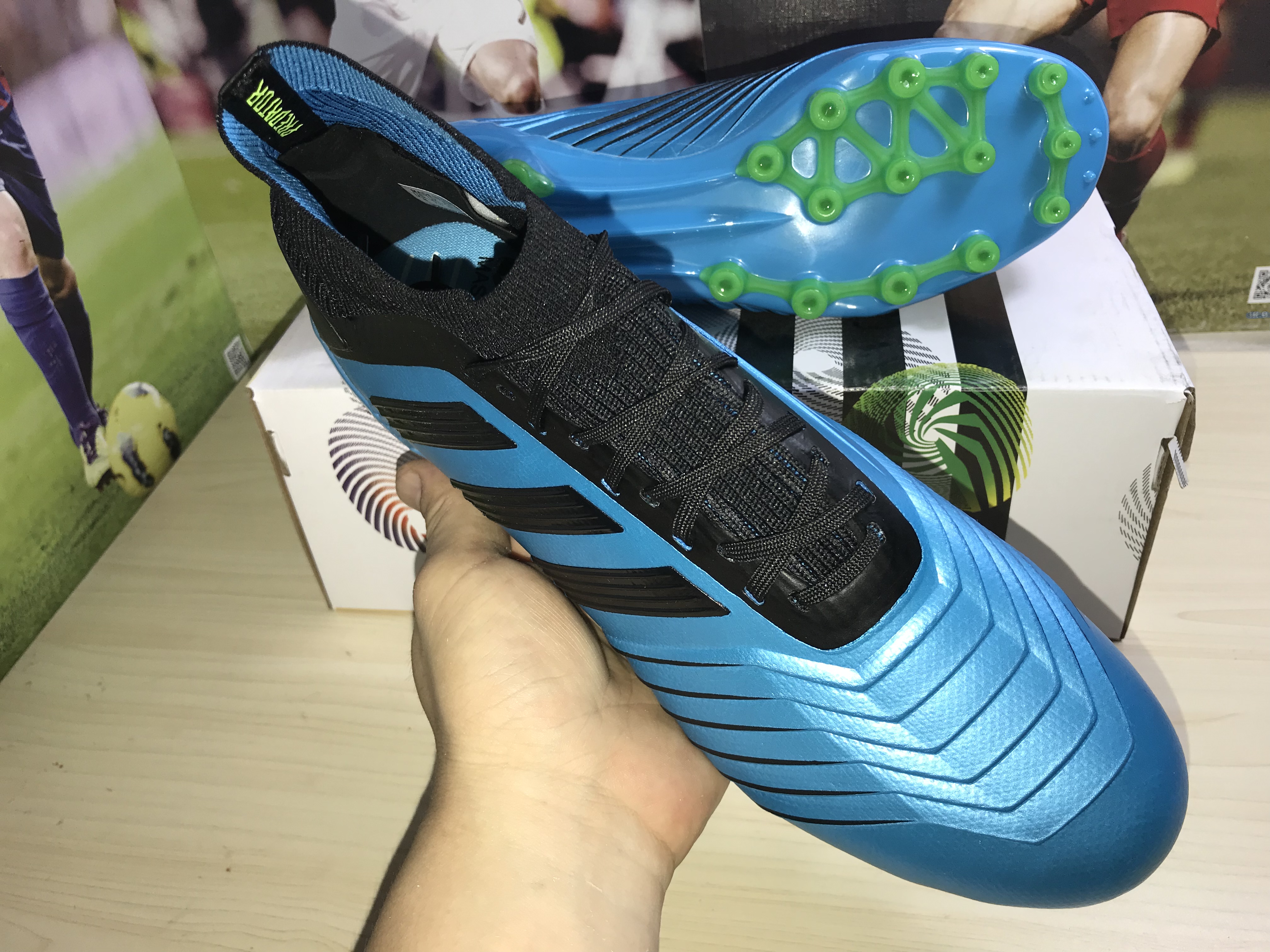 Adidas Predator 19.1 Ag Blue Black F99970 Football Boots Adidas Predator 19.1 Ag Blue Black F99970 Football Boots