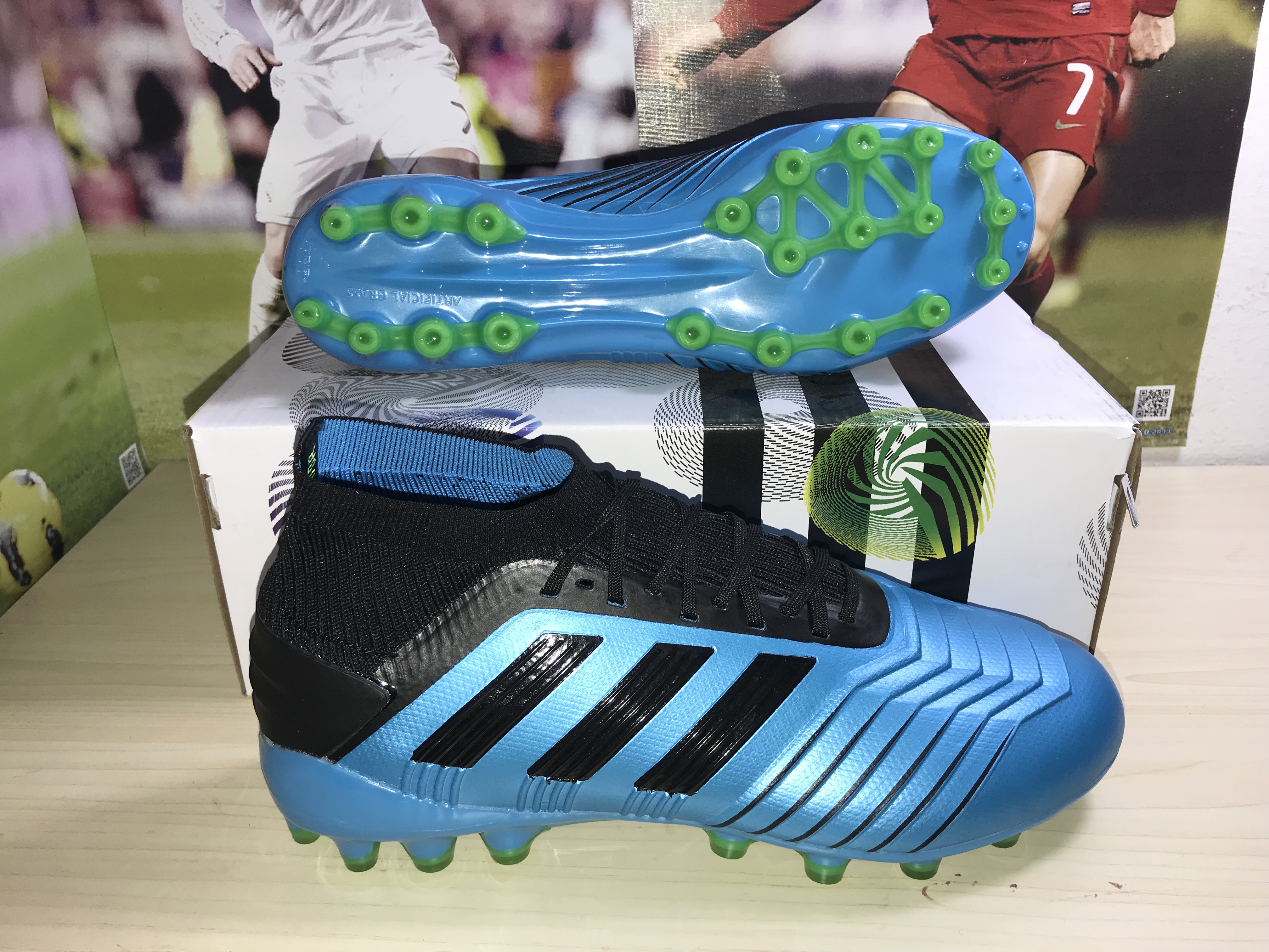 Adidas Predator 19.1 Ag Blue Black F99970 Football Boots Adidas Predator 19.1 Ag Blue Black F99970 Football Boots