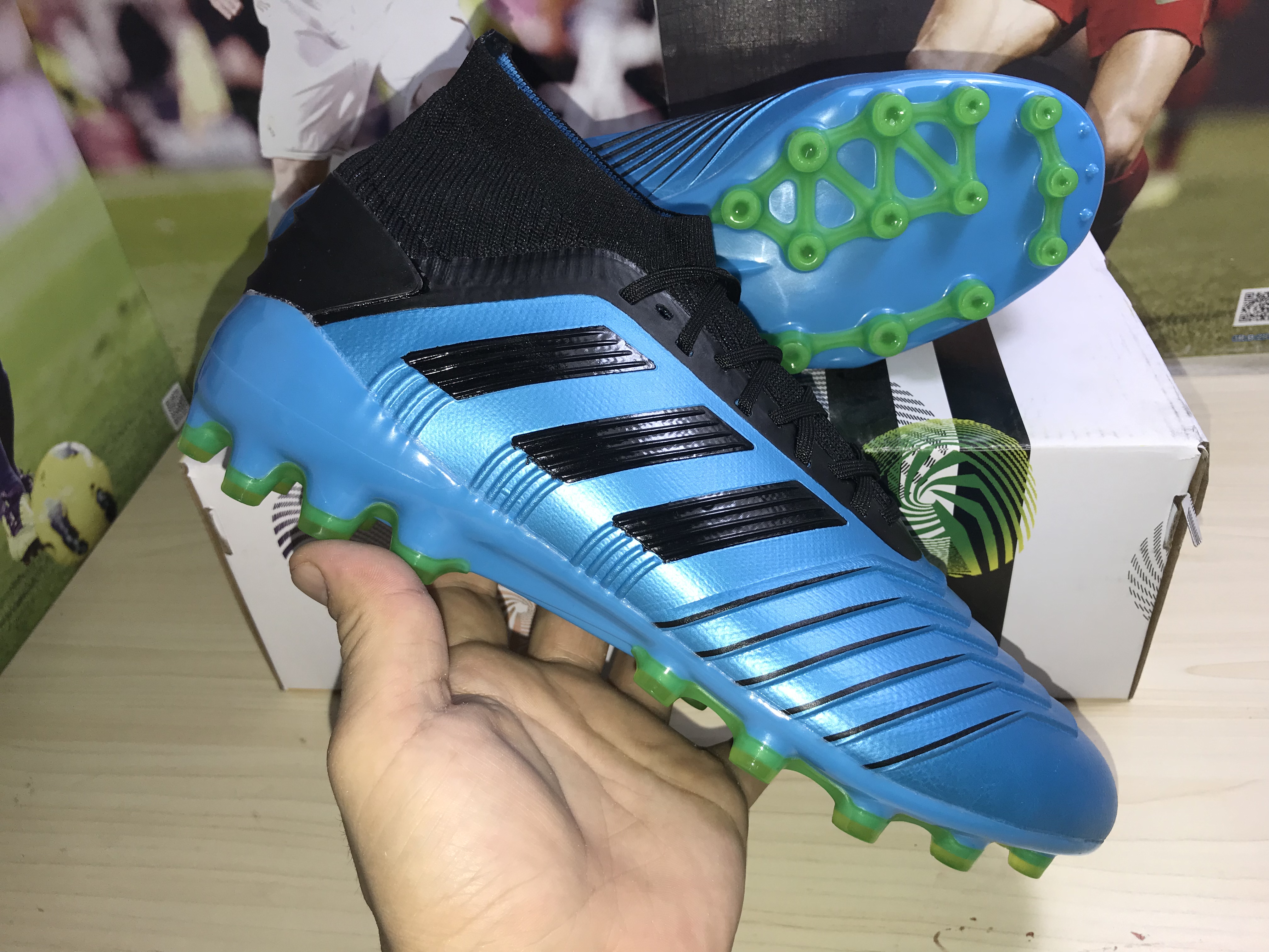 Adidas Predator 19.1 Ag Blue Black F99970 Football Boots Adidas Predator 19.1 Ag Blue Black F99970 Football Boots