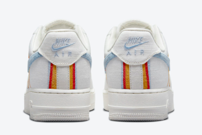 Nike Wmns Air Force 1 Low Sail Armory Blue Chili Red DJ4655-133 - Shop Now!