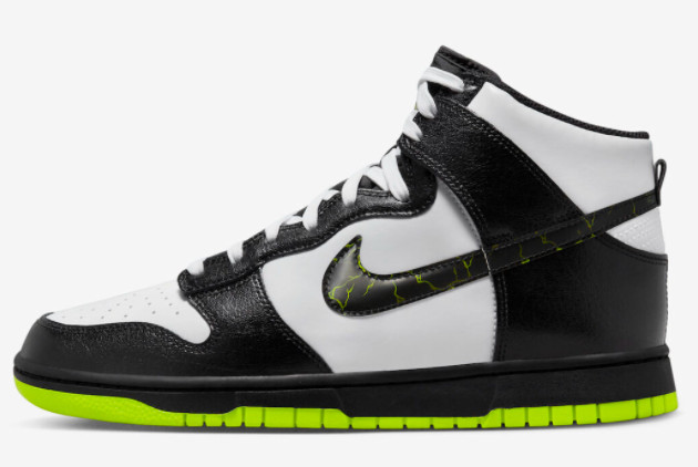 Nike Dunk High 'Electric' White/Black-Volt FD0732-100 - Trendy & Bold Sneakers Nike Dunk High 'Electric' White/Black-Volt FD0732-100 - Trendy & Bold Sneakers