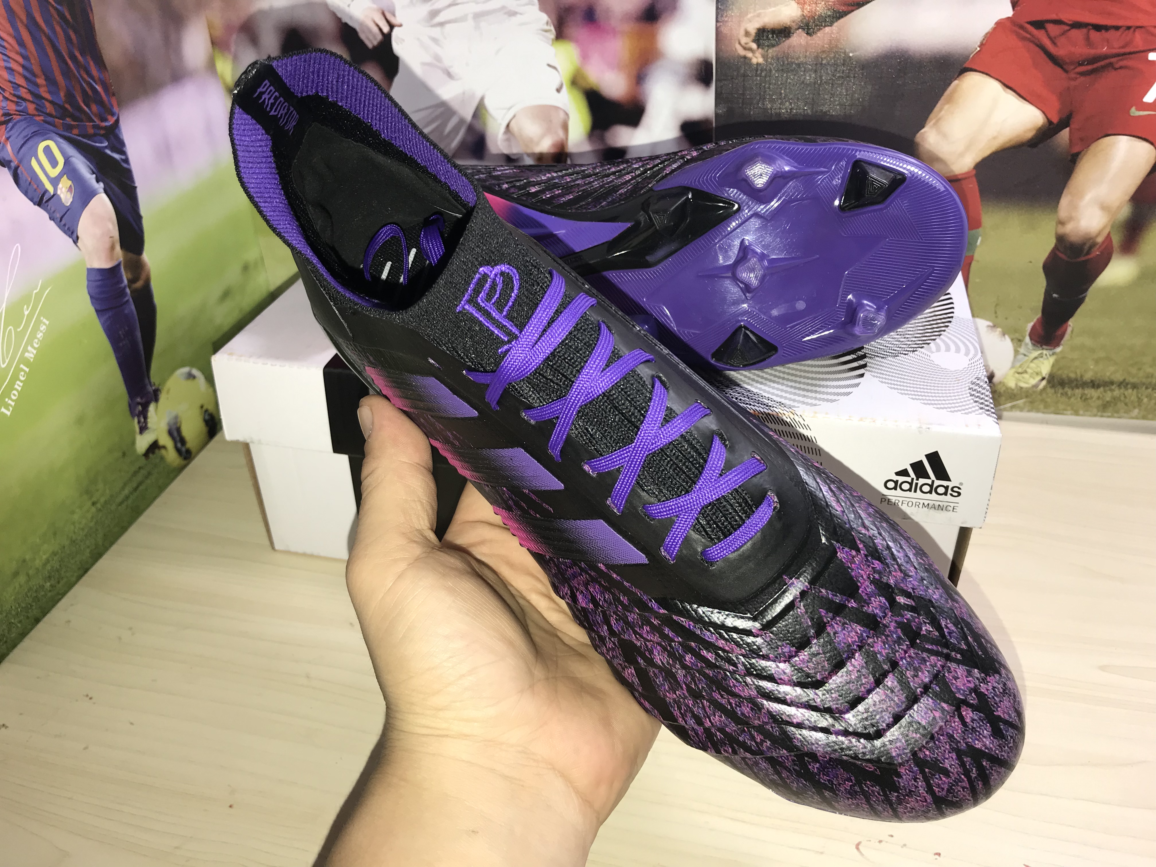 Adidas Predator 19+ Firm Ground Boots Black Pink Blue - Superior Performance & Style Adidas Predator 19+ Firm Ground Boots Black Pink Blue - Superior Performance & Style