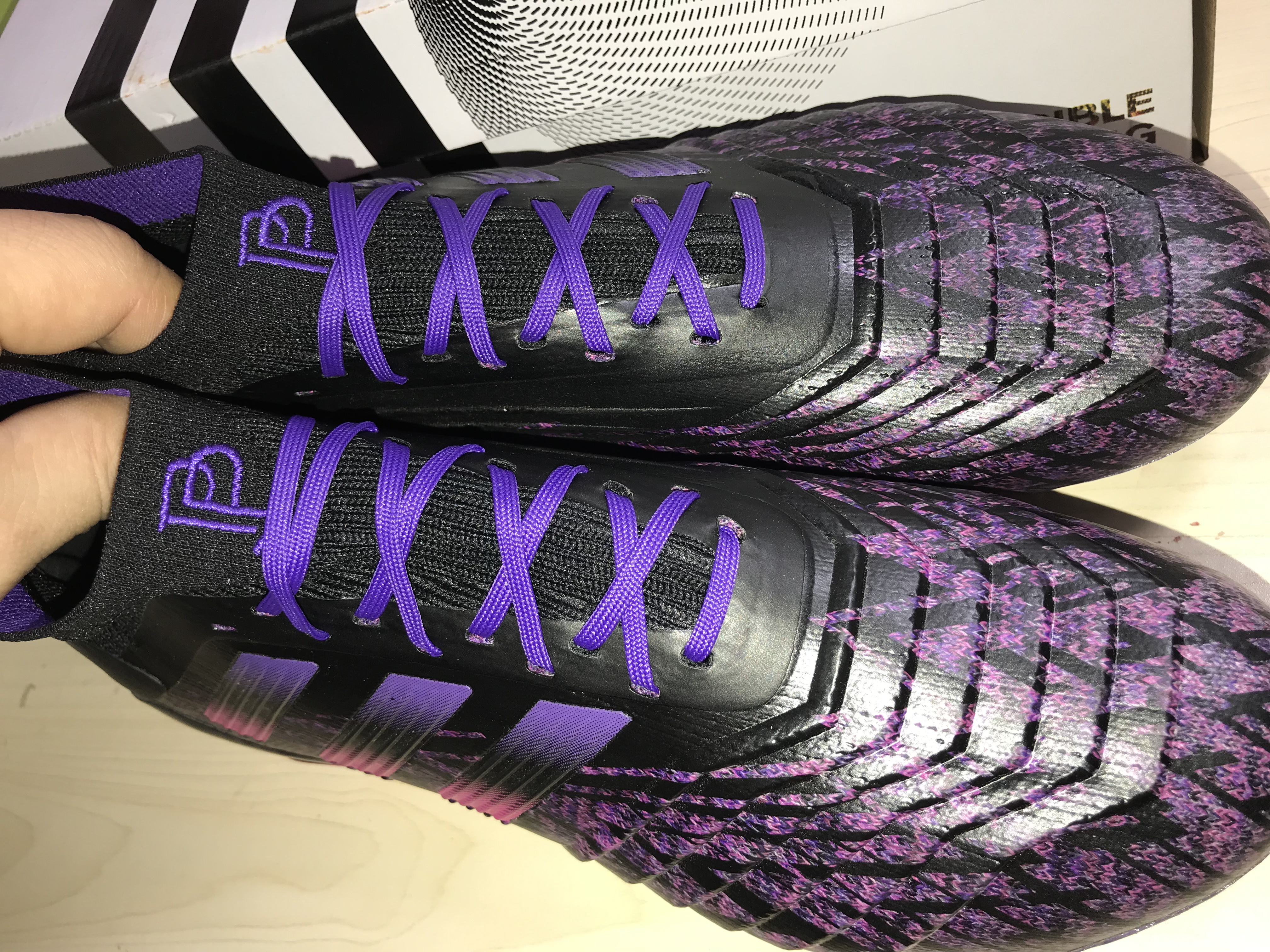 Adidas Predator 19+ Firm Ground Boots Black Pink Blue - Superior Performance & Style Adidas Predator 19+ Firm Ground Boots Black Pink Blue - Superior Performance & Style