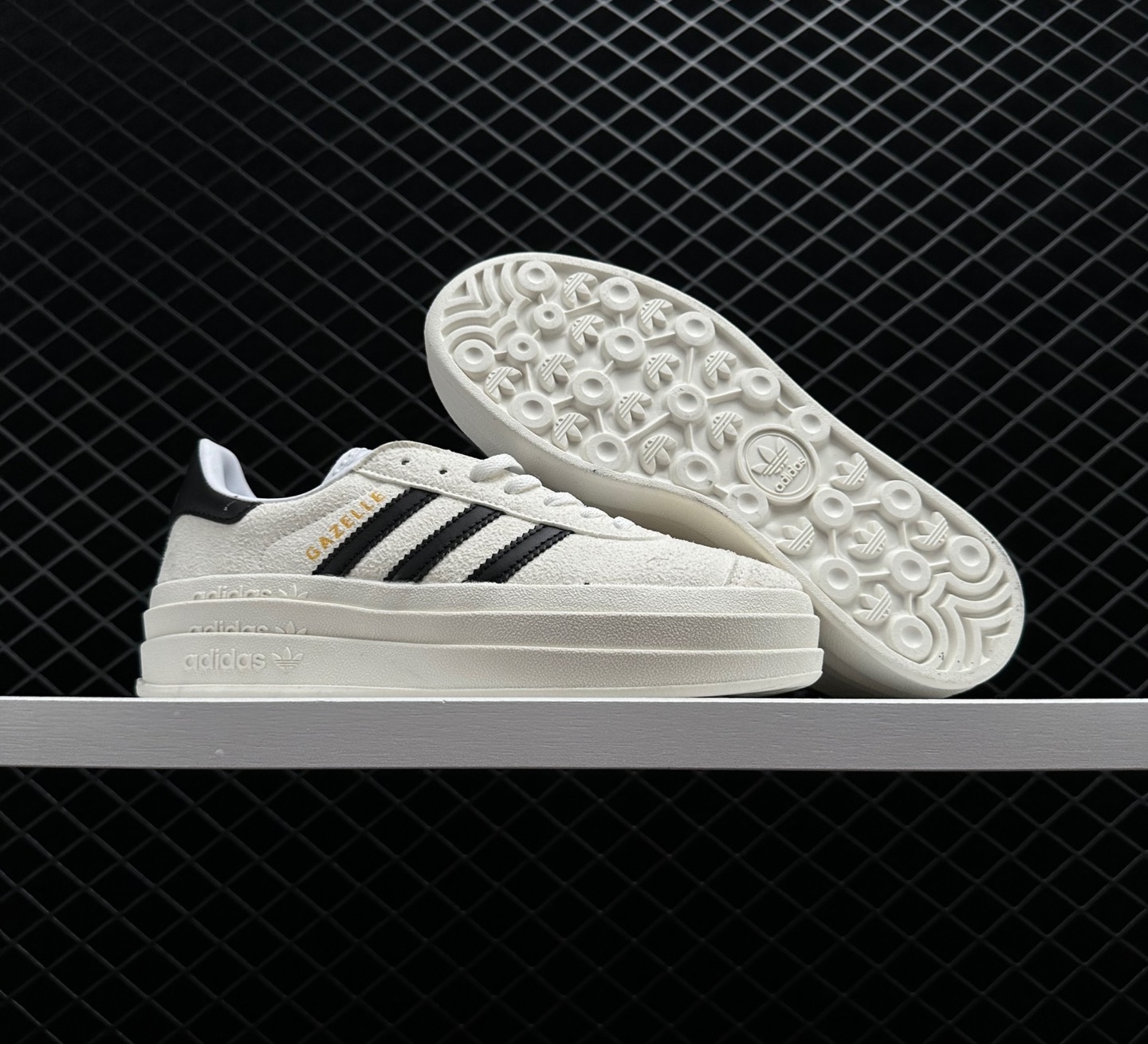 Adidas Gazelle Bold Cloud White Core Black HQ6913 - Shop Now Adidas Gazelle Bold Cloud White Core Black HQ6913 - Shop Now