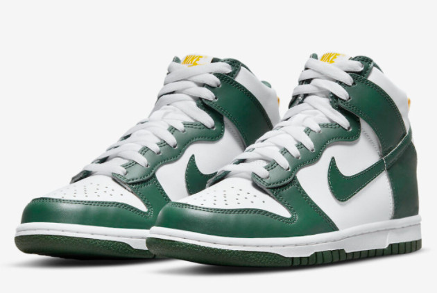 Nike Dunk High GS White Green Gold DV7072-300 - Stylish and Versatile Sneakers for Kids Nike Dunk High GS White Green Gold DV7072-300 - Stylish and Versatile Sneakers for Kids