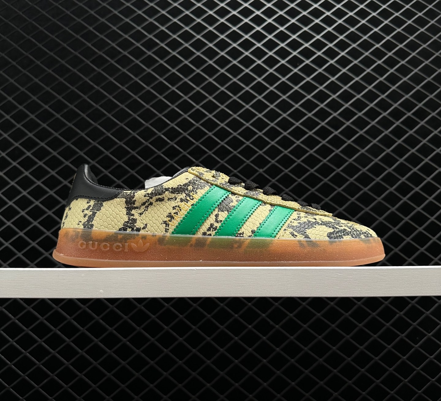 Adidas Gucci Gazelle Python Leather Green | Premium Sneakers