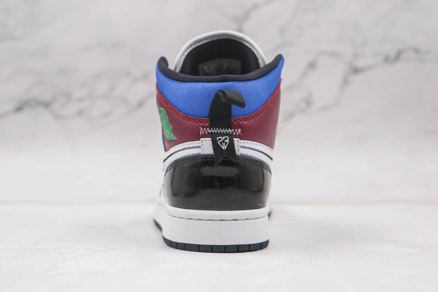 Air Jordan 1 Mid SE Black White Multi-Color DB5454-001 - Trendy Sneakers for Style Enthusiasts