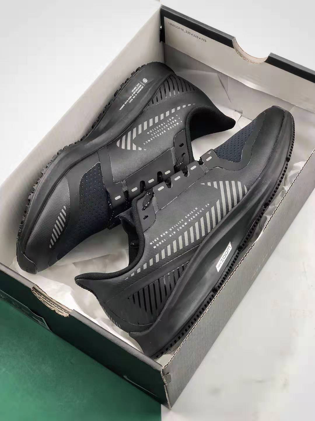Nike Air Zoom Pegasus 36 Shield 'Black' AQ8005-001 - Ultimate Weather Protection for Runners Nike Air Zoom Pegasus 36 Shield 'Black' AQ8005-001 - Ultimate Weather Protection for Runners